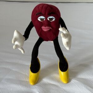 California Raisins Figure Girl Yellow Heels 1988 Posable Applause
